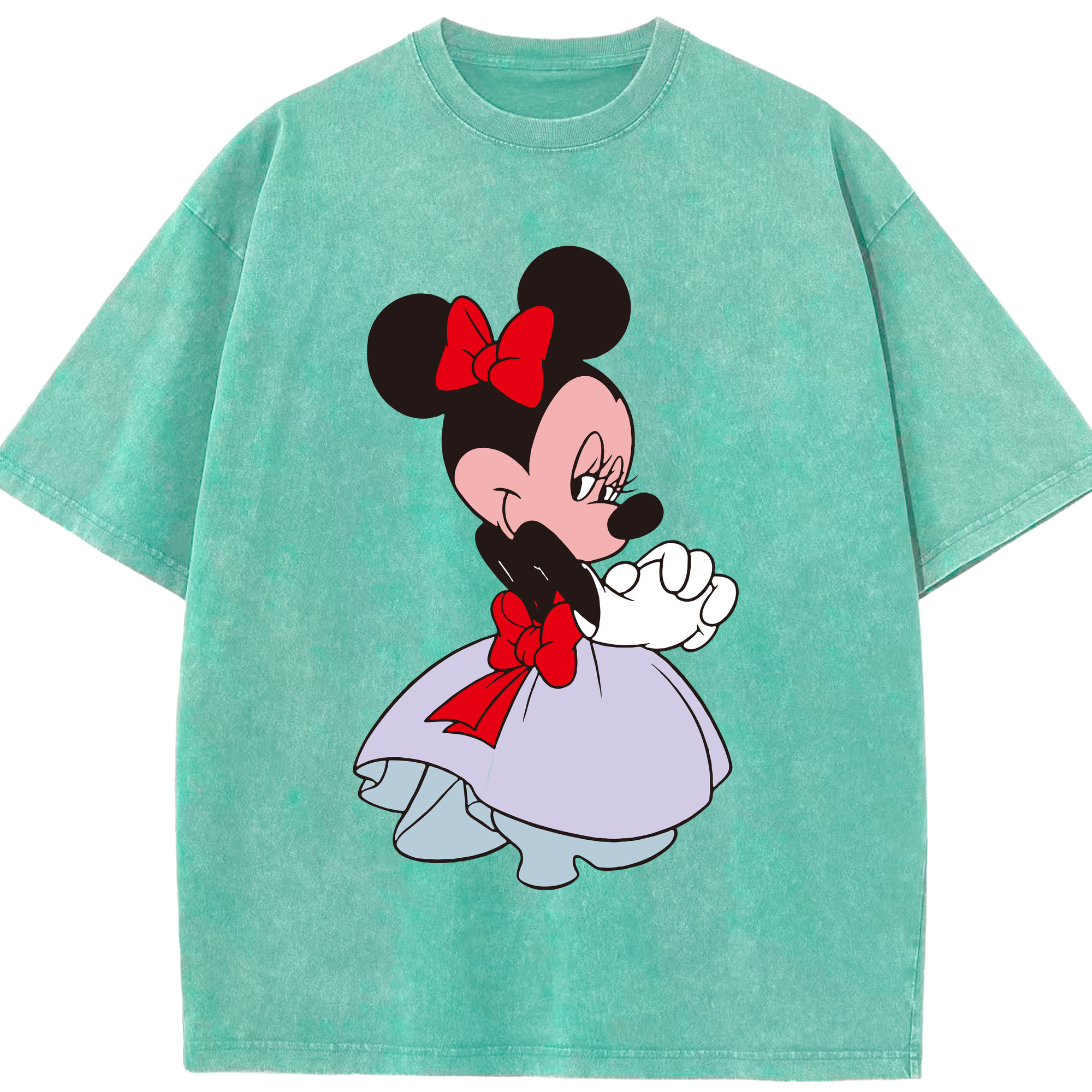 （画像用） ミッキーマウス Mickey Mouse 綿100% ヴィンテージ風 半袖Tシャツ（フロントプリント）